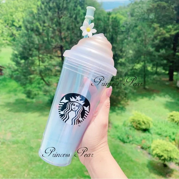 Starbucks Korea 2019 Spring Blue Whipping Cream Cold Cup 591ml - Picture 3 of 8
